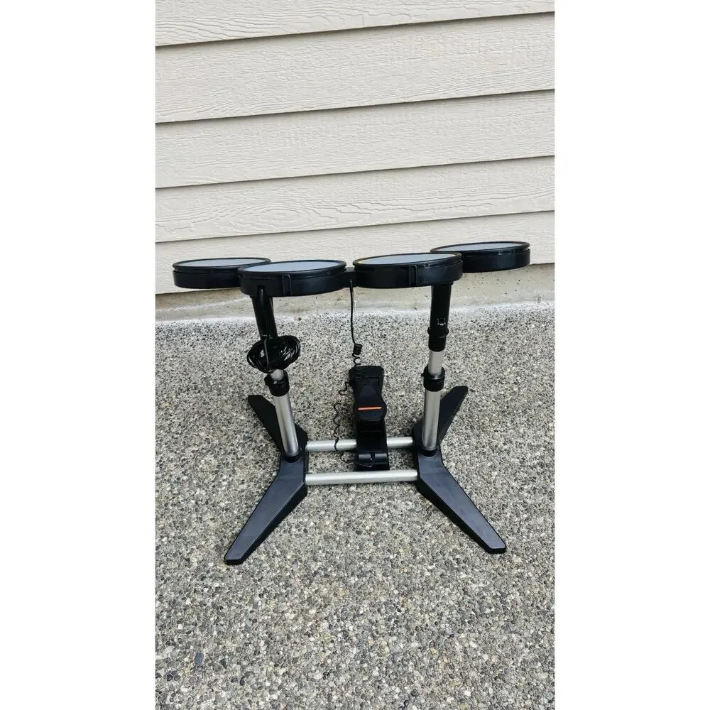 Rock Band Harmonix Drum Set Xbox 360 w/ Foot Pedal Wired Harmonix Parts & Repair